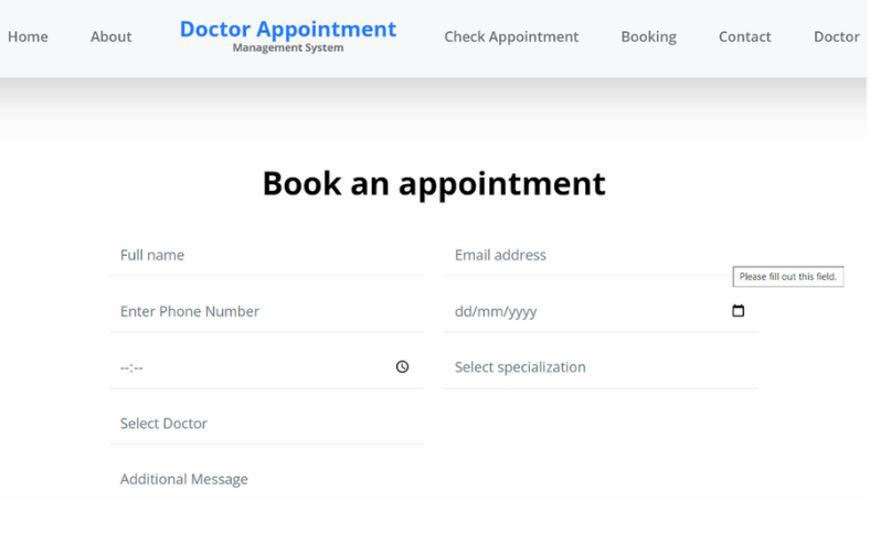 Doctor Appointment Management System